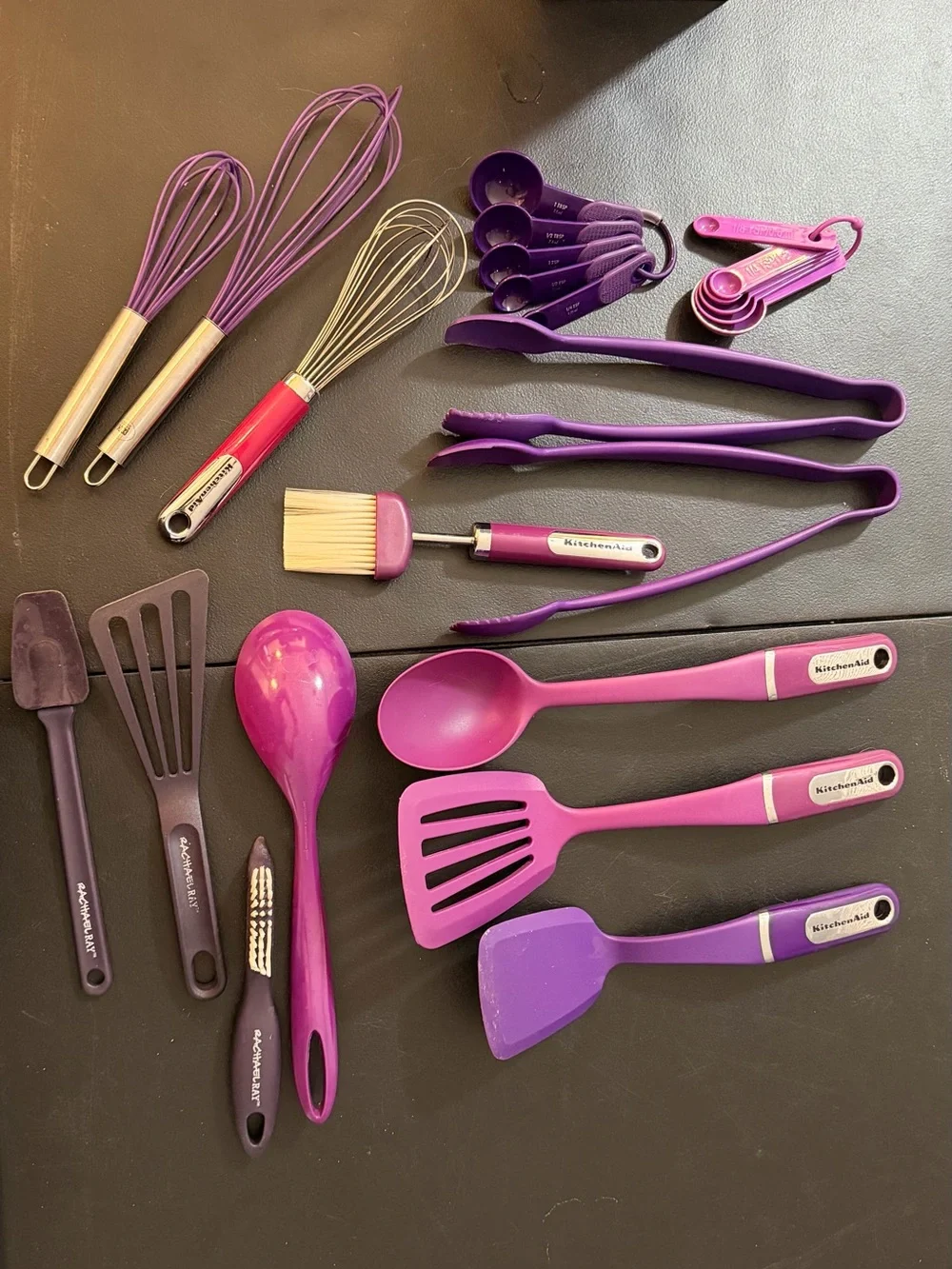 KitchenAid | Rachael Ray Purple Kitchen Utensil Set - Assorted Pieces